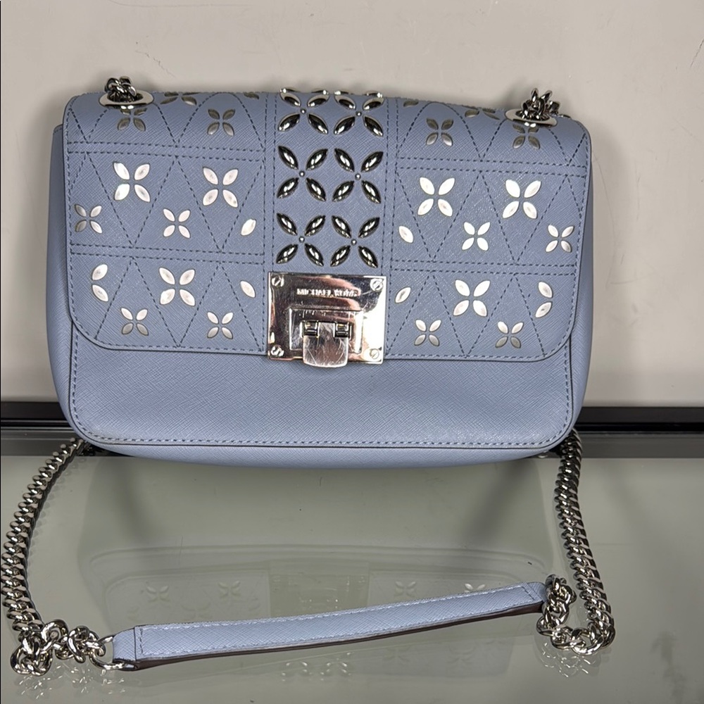 Michael Kors Tina Studded Medium Bag Crossbody EUC